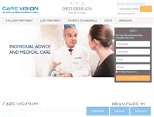 Tablet Screenshot of care-vision.com